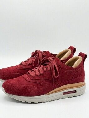 NIKE 2015 Air Max's Royal Gym Red Suede & Leather Men's Size 7.5  Sneakers Shoes